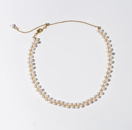 Hand-Woven Pearl Necklace