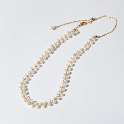 Hand-Woven Pearl Necklace